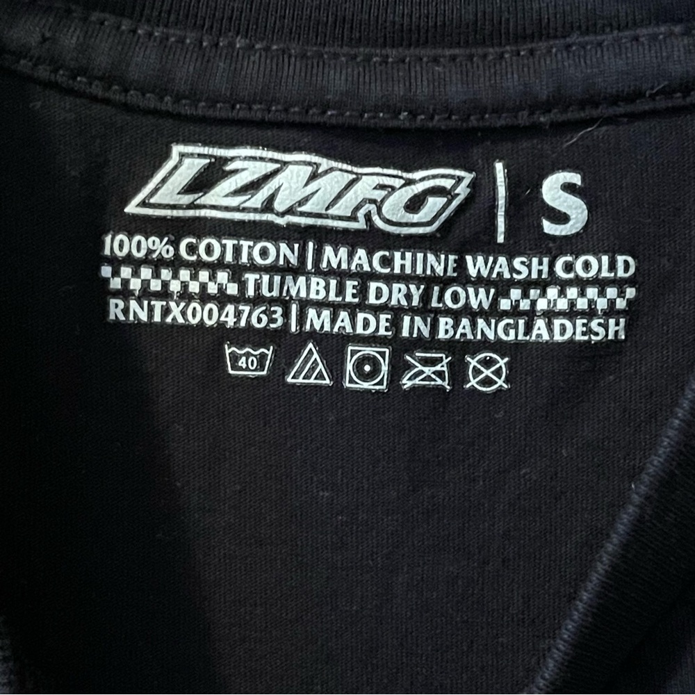 LZ MFG Black Short Sleeve Tee for Men - Picture 3 of 6
